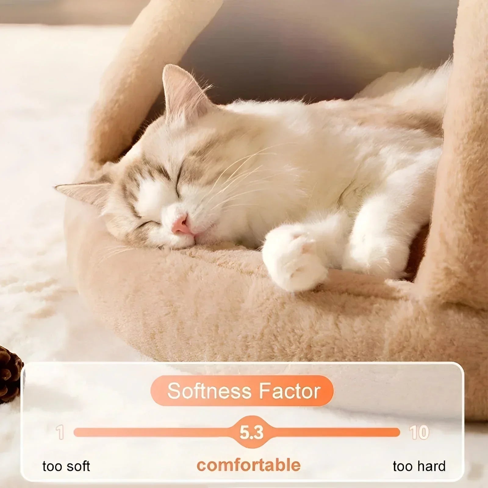 Cuddly Cave Pet Teepee - Cozy Haven for Small Dogs & Cats
