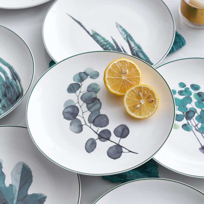 Eco-Friendly Green Leaf Plate Set - Verdant Living