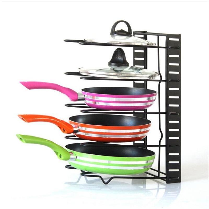 Adjustable Pan Rack Organizer - CulinaryCrafts