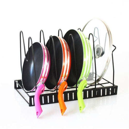 Adjustable Pan Rack Organizer - CulinaryCrafts