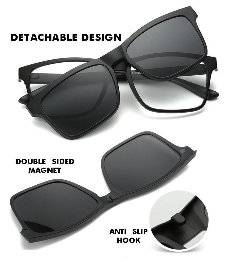 Swappable Sunglasses with Interchangeable Lenses - LuxeVision