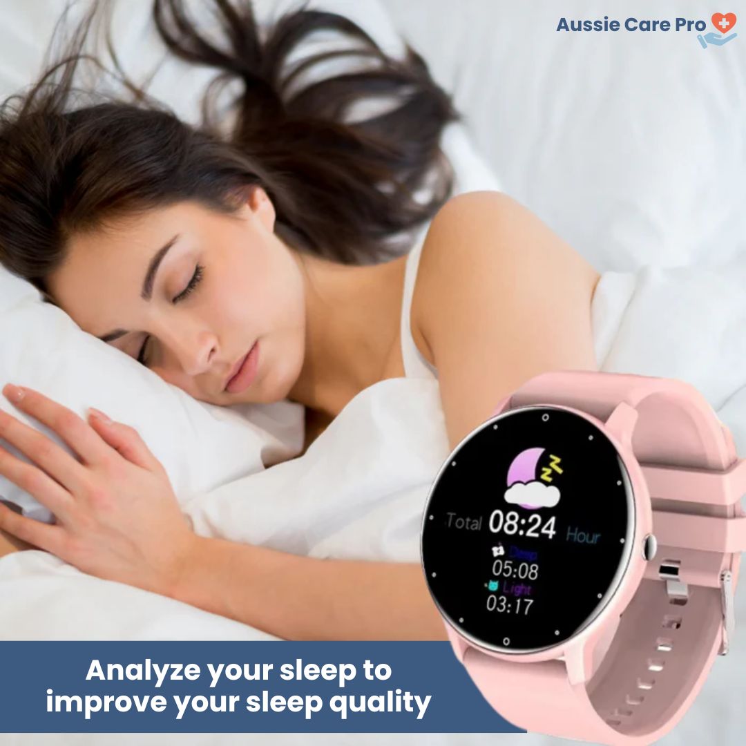 HealthTrack Pro Smart Watch - Blood Pressure & Heart Rate Monitor