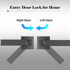 Smart Fingerprint Door Lock with Key Access - Luxora