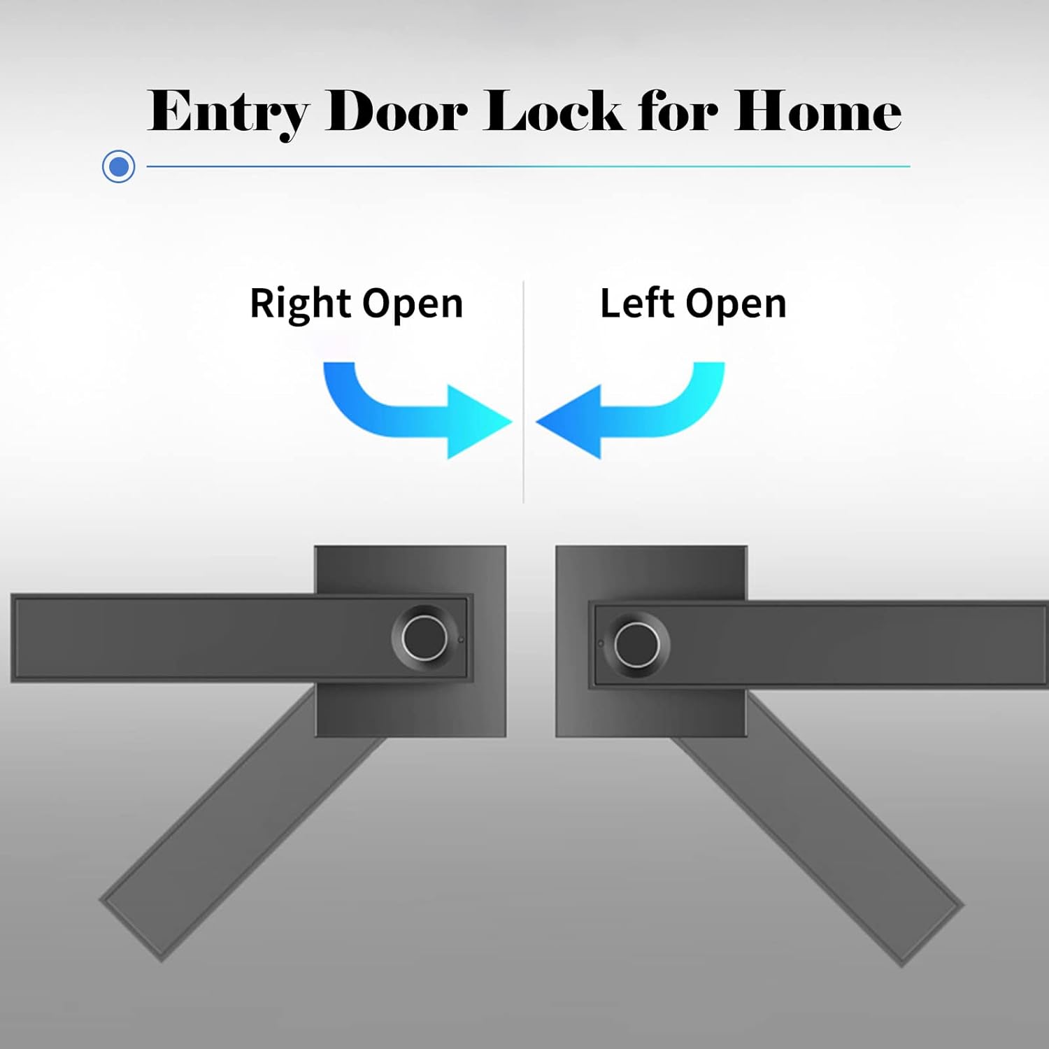Smart Fingerprint Door Lock with Key Access - Luxora
