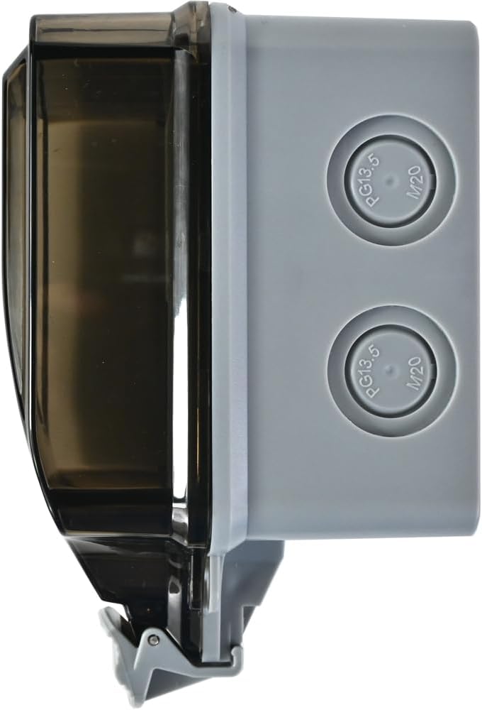 Waterproof Outdoor Wall Socket with Lockable Cover - PowerSafe