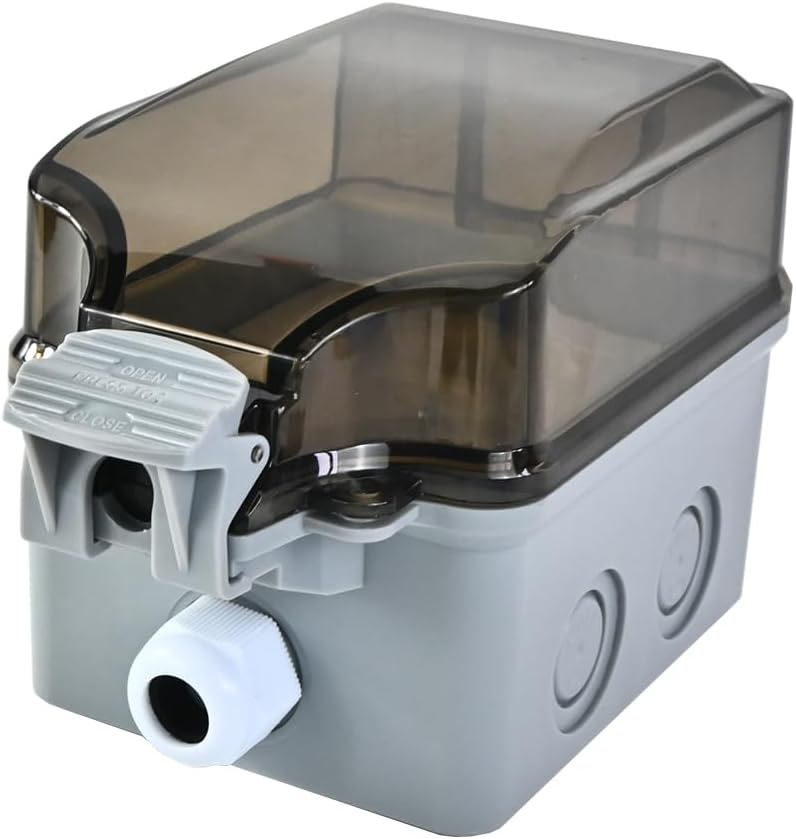 Waterproof Outdoor Wall Socket with Lockable Cover - PowerSafe