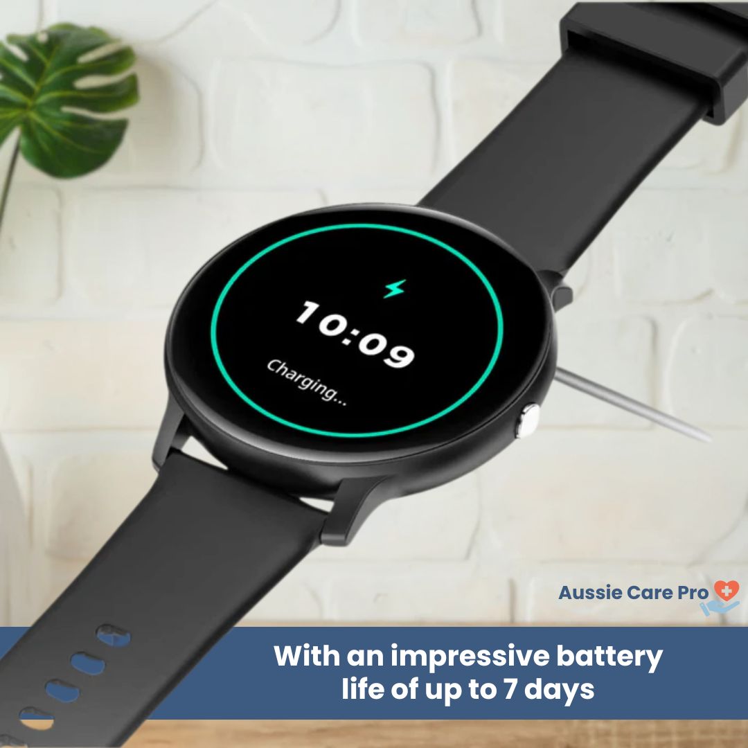 HealthTrack Pro Smart Watch - Blood Pressure & Heart Rate Monitor