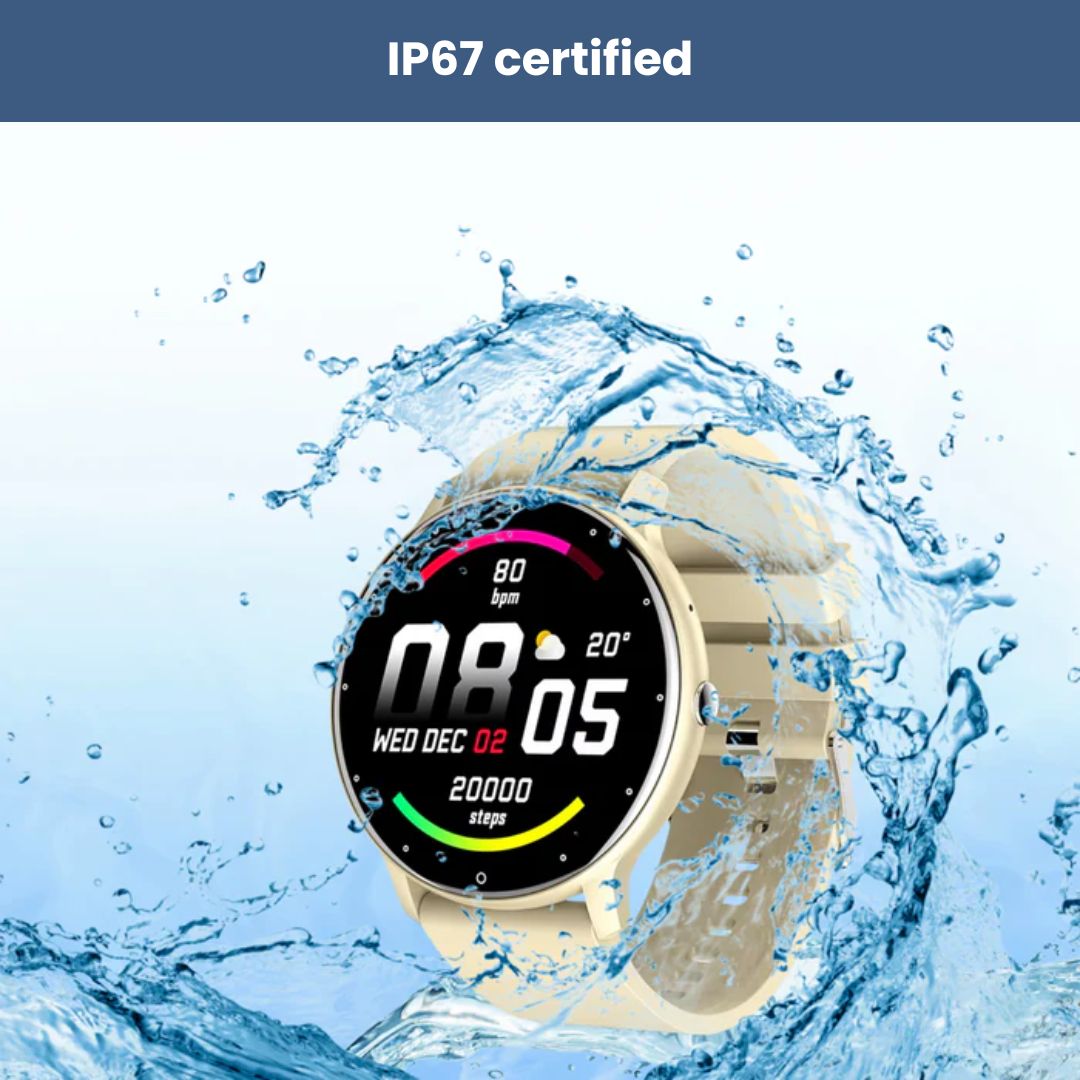 HealthTrack Pro Smart Watch - Blood Pressure & Heart Rate Monitor