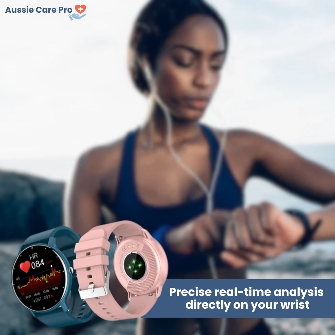 HealthTrack Pro Smart Watch - Blood Pressure & Heart Rate Monitor