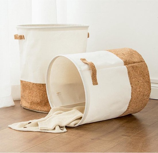 Eco-Friendly Cotton-Linen Laundry Basket - PureNest
