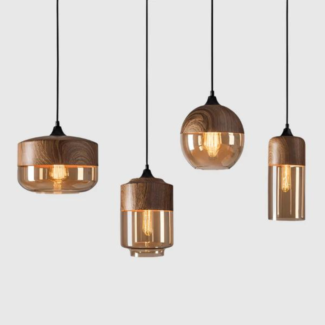 Scandinavian Wood Ceiling Light - LumaCraft