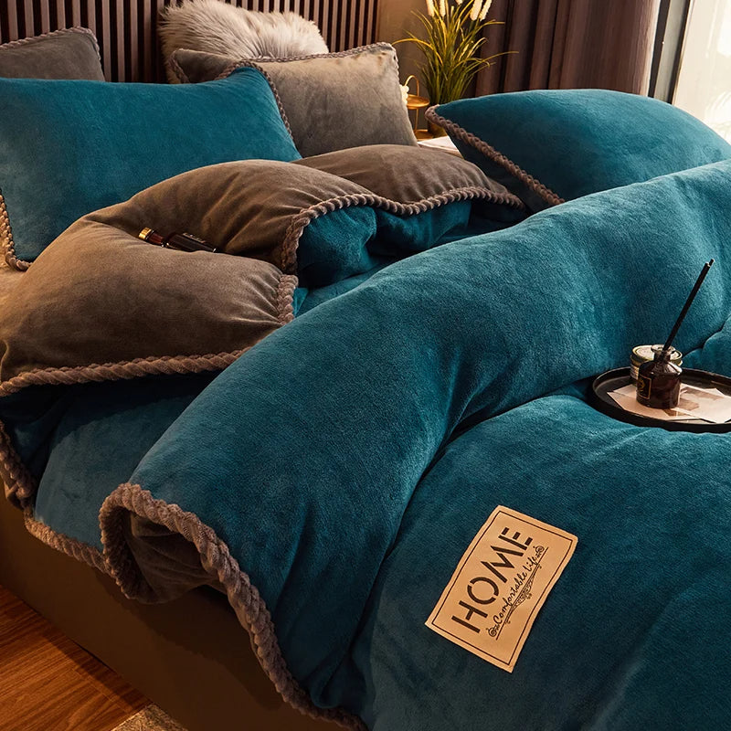 Velvet Fleece Bedding Set - LuxeNest