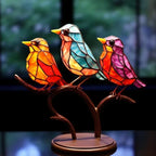 Stained Glass Bird Figurines - Artisano Creations