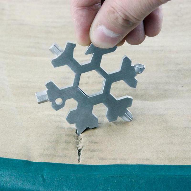 Stainless Steel Snowflake Multi-Tool - GearCraft Elite