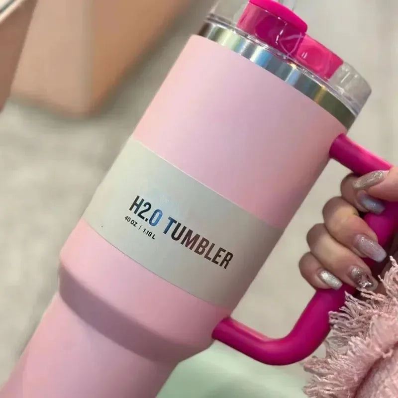 Insulated Travel Cup with Straw - LuxeSip