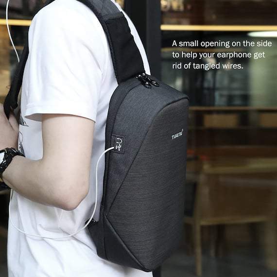 Splashproof Crossbody Messenger Bag - AquaVibe Essentials