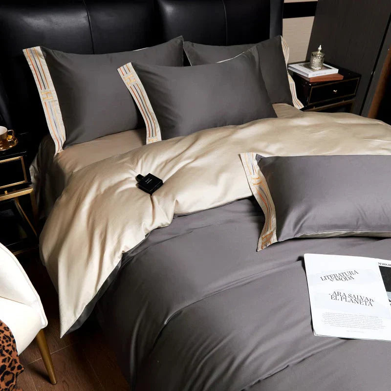 Satin Bed Linen Set - LuxeDreams