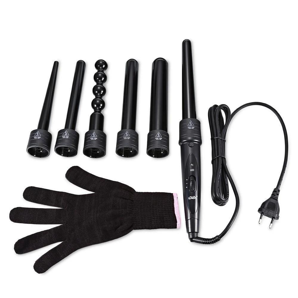 Curling Wand Set - LuxeWave 6-in-1 Styling Tools