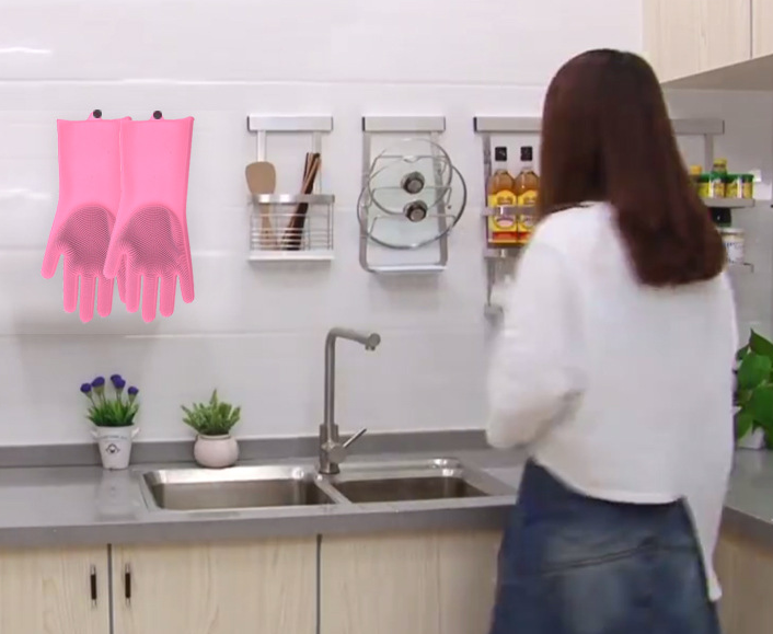 Silicone Scrubber Gloves - LuxeClean Essentials