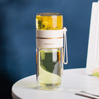 Double-Walled Glass Water Bottle with Infuser - AquaPure