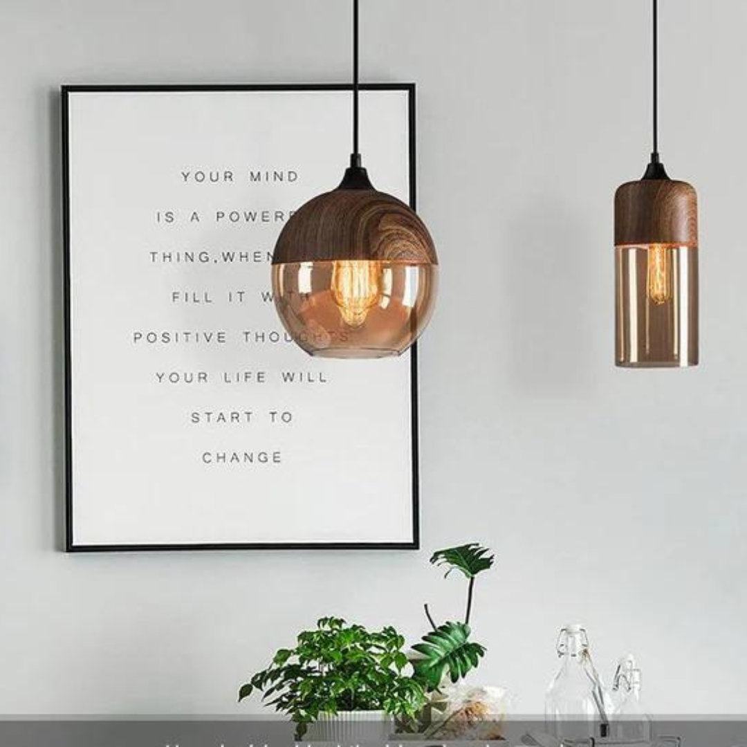 Scandinavian Wood Ceiling Light - LumaCraft