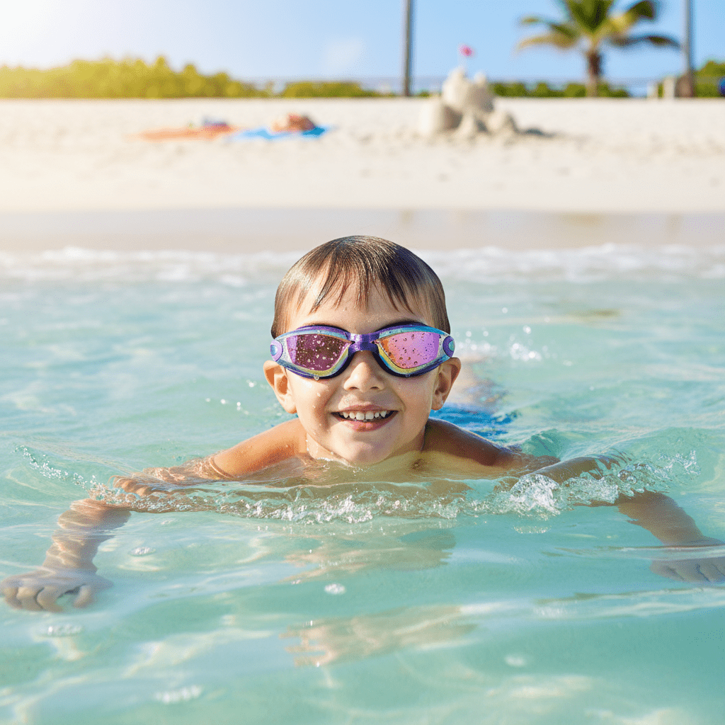 ClearVision Anti-Fog Swimming Goggles - AquaElite
