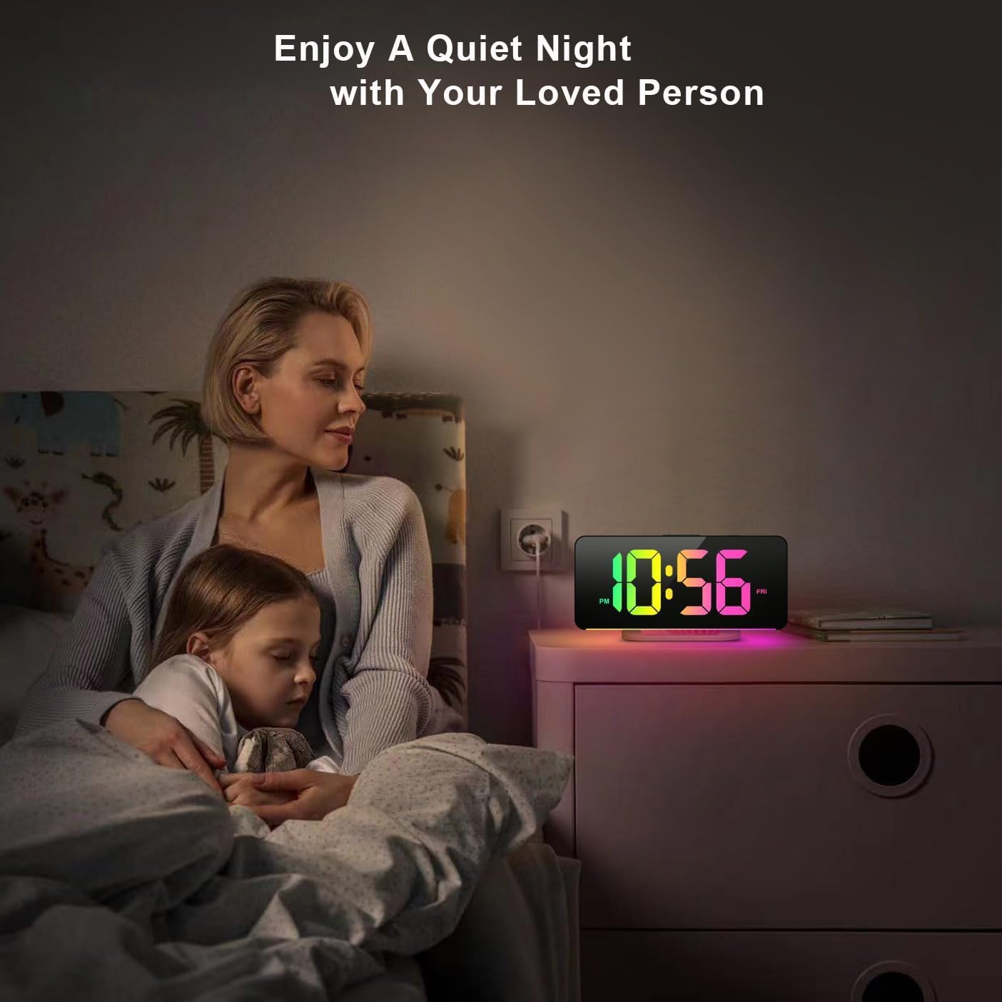 Digital Day Clock with 19 Reminders - LuminaTime