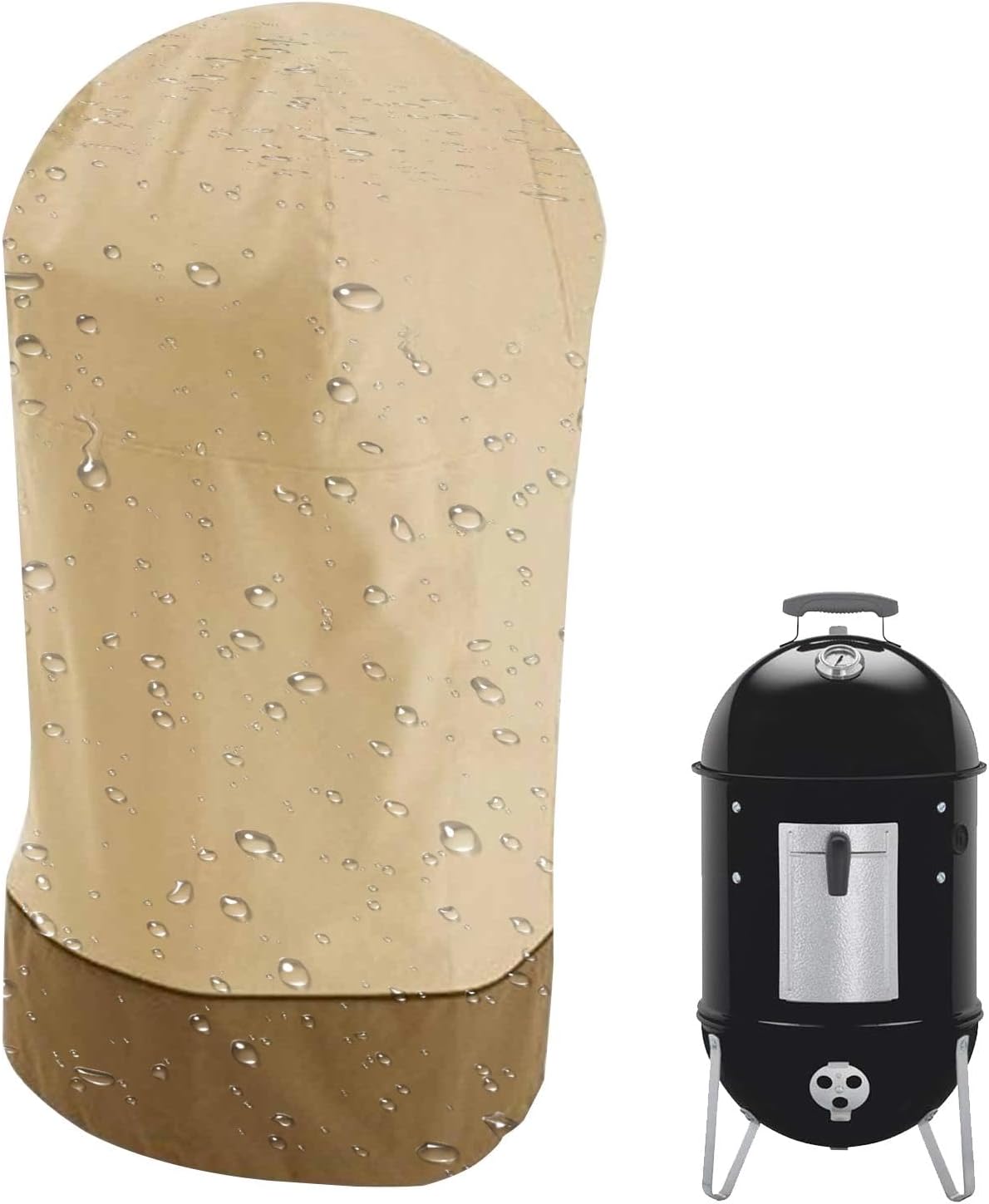 Waterproof BBQ Smoker Cover with UV Protection - GrillGuard