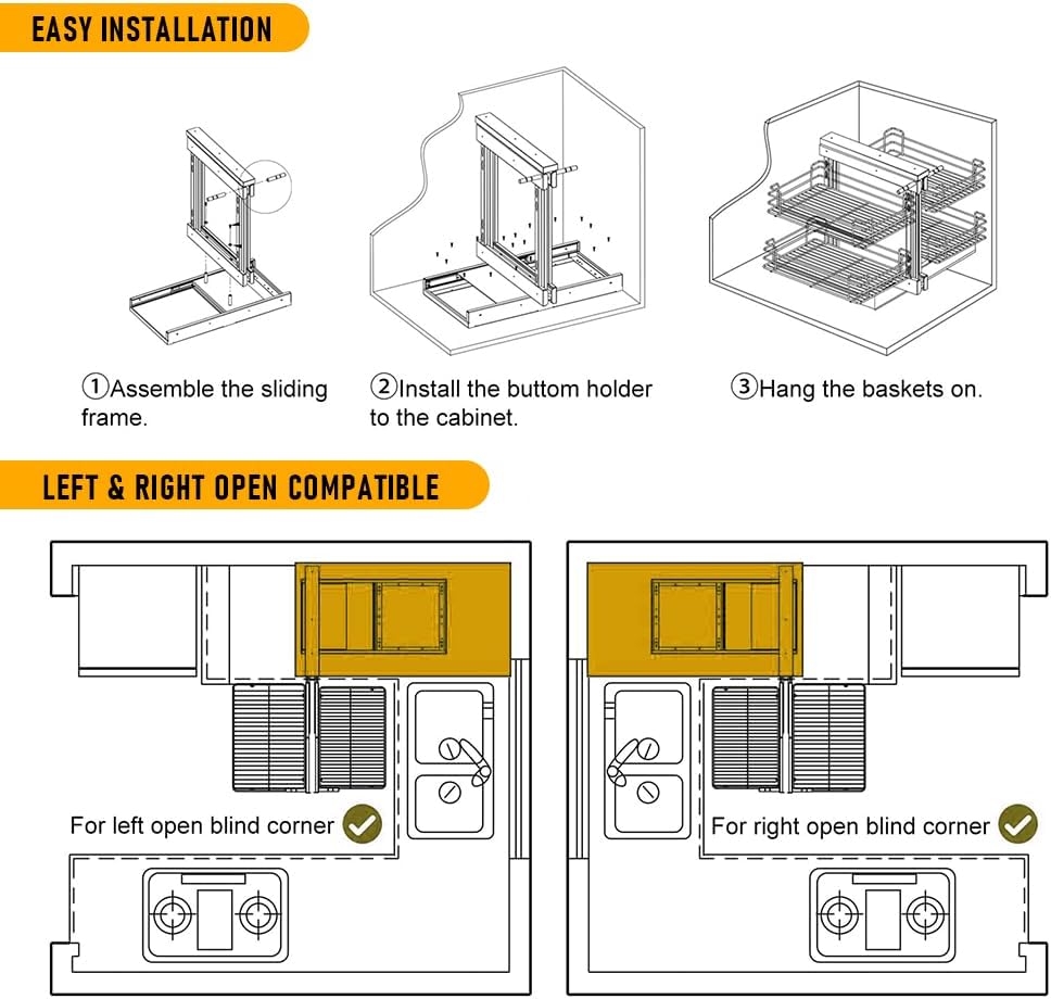 Corner Pull-Out Shelf - LuxeCabinet