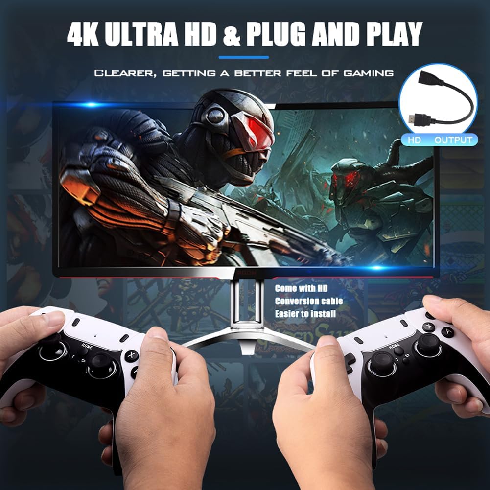 Retro Gaming Stick - PixelWave 4K HDMI & Wireless Controller