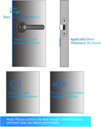 Smart Fingerprint Door Lock with Key Access - Luxora