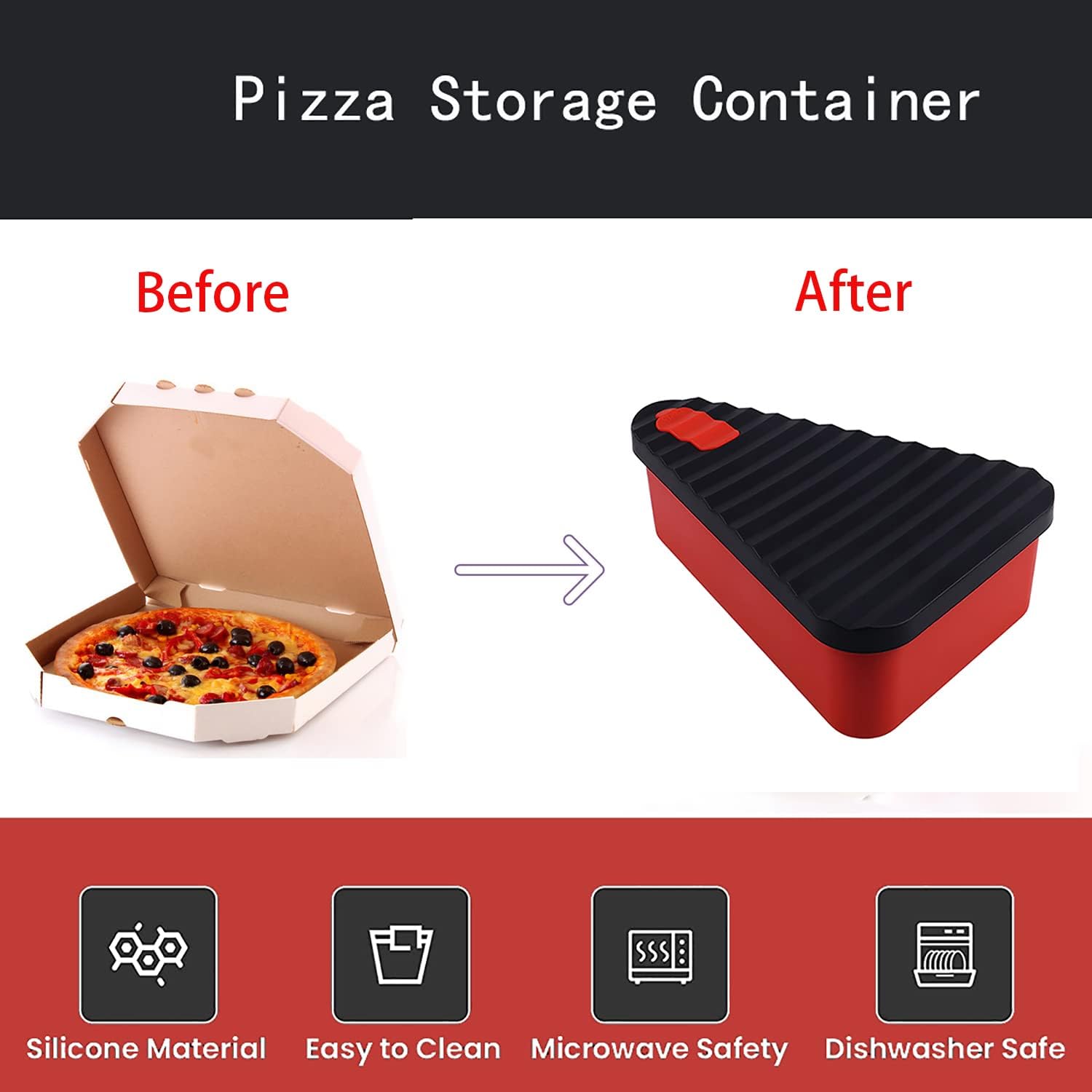 SliceSafe Pizza Storage Container - FreshGuard