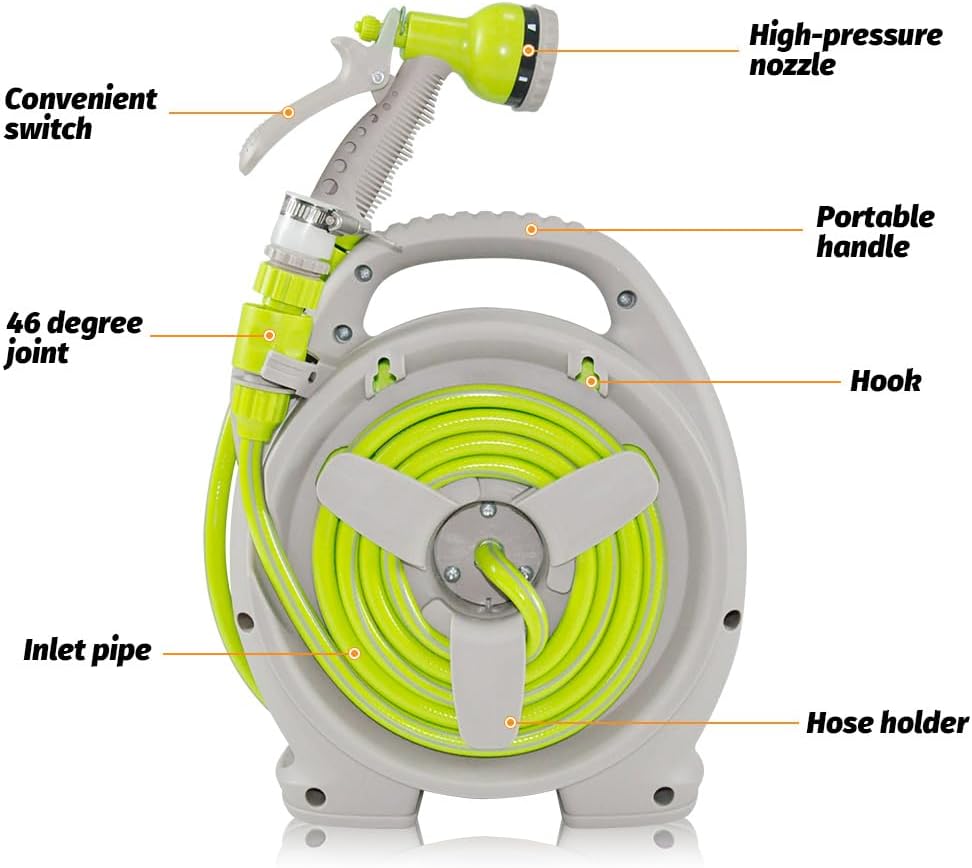 Garden Hose Reel Station with 15m Hose – Verdant Essentials