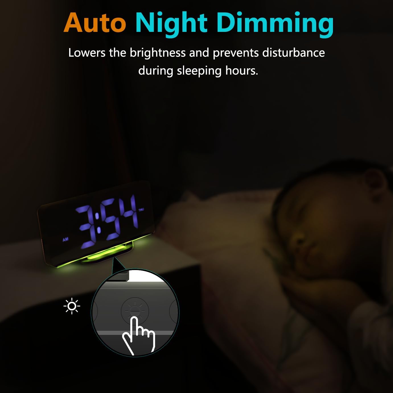 Digital Day Clock with 19 Reminders - LuminaTime