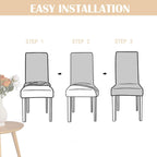 Stretch Dining Chair Covers Set - LuxeGuard
