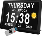 Digital Day Clock with 19 Reminders - LuminaTime
