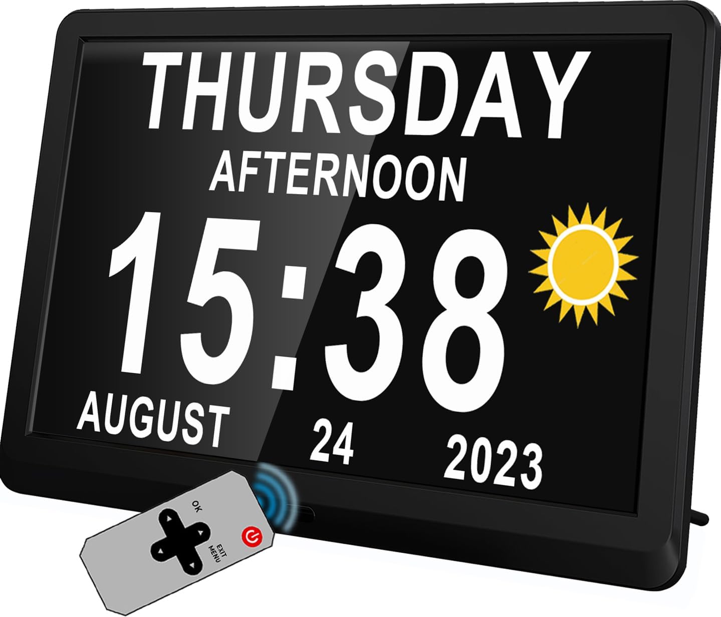 Digital Day Clock with 19 Reminders - LuminaTime