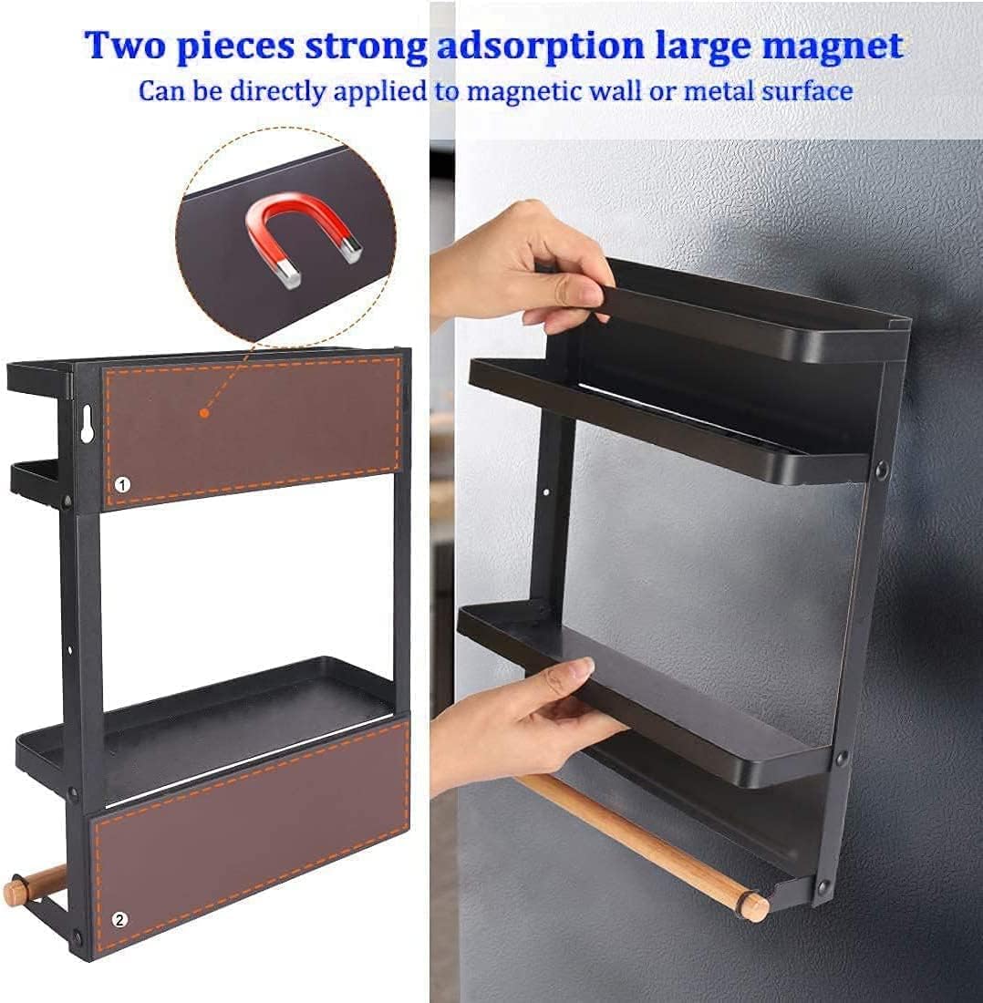 Magnetic Spice Rack with Paper Towel Holder - ChefCraft
