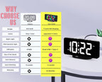 Digital Day Clock with 19 Reminders - LuminaTime