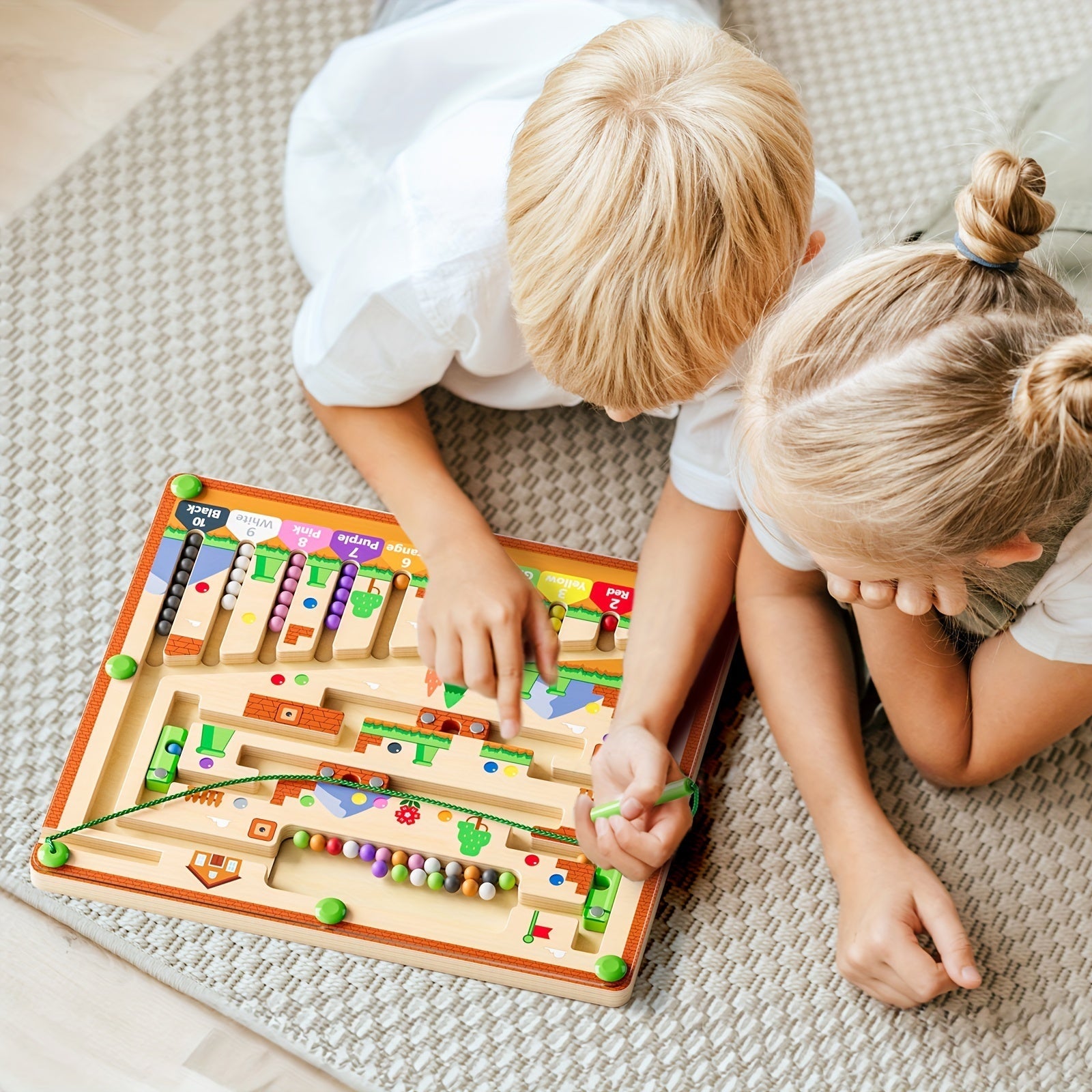 Magnetic Wooden Maze Board - MindfulCrafts™