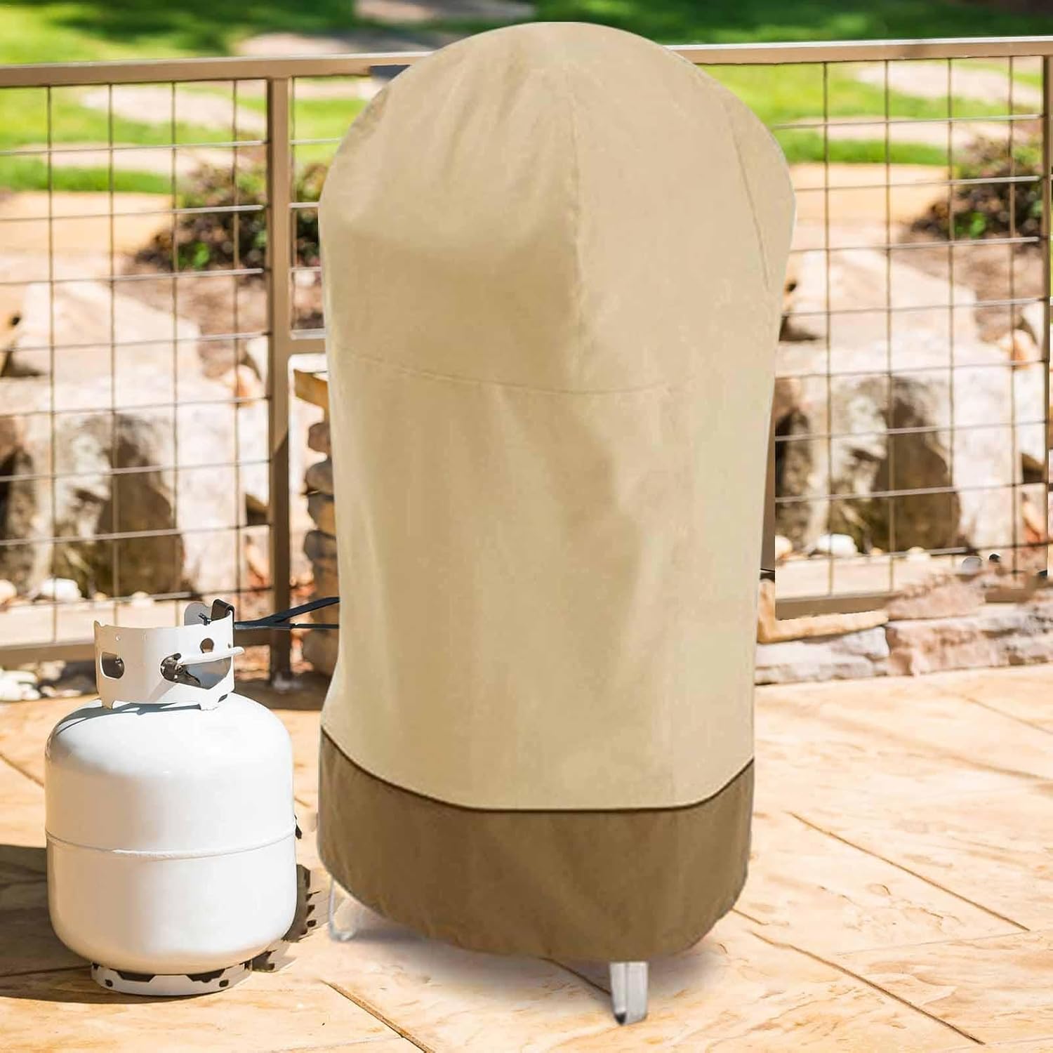 Waterproof BBQ Smoker Cover with UV Protection - GrillGuard