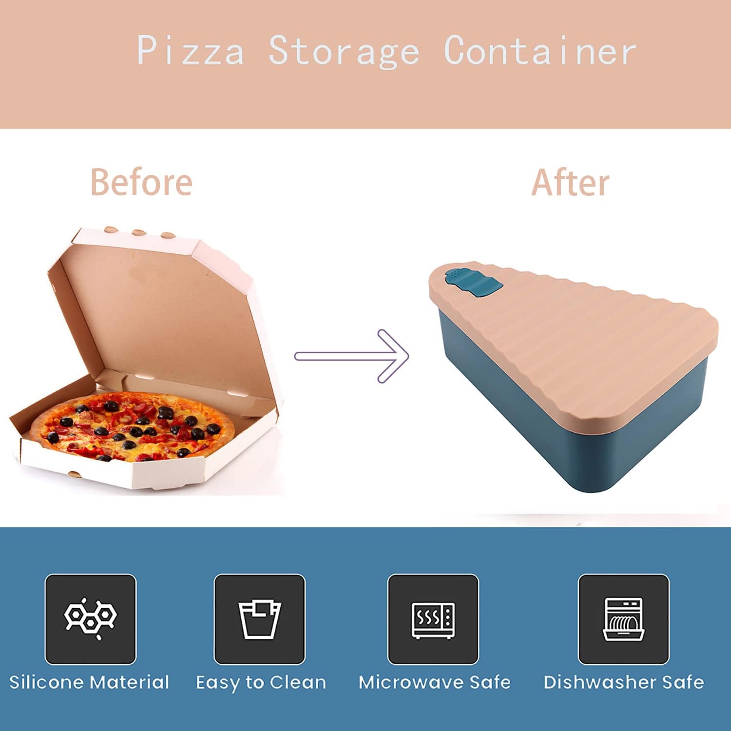 SliceSafe Pizza Storage Container - FreshGuard