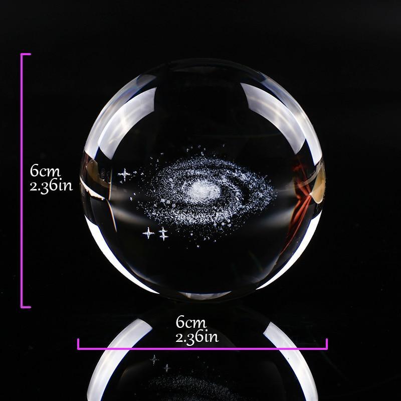 Galaxy Crystal Ball - Stellar Engraving Co.