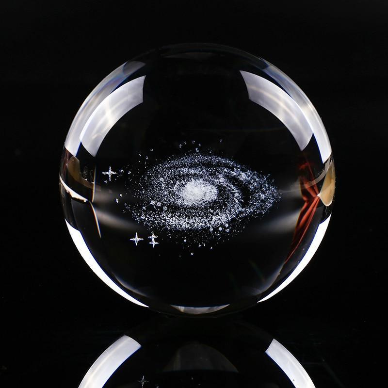 Galaxy Crystal Ball - Stellar Engraving Co.