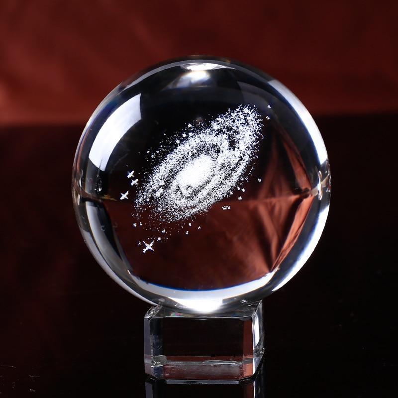 Galaxy Crystal Ball - Stellar Engraving Co.