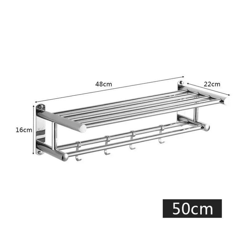 Stainless Steel Towel Rack - LuxeHome Essentials
