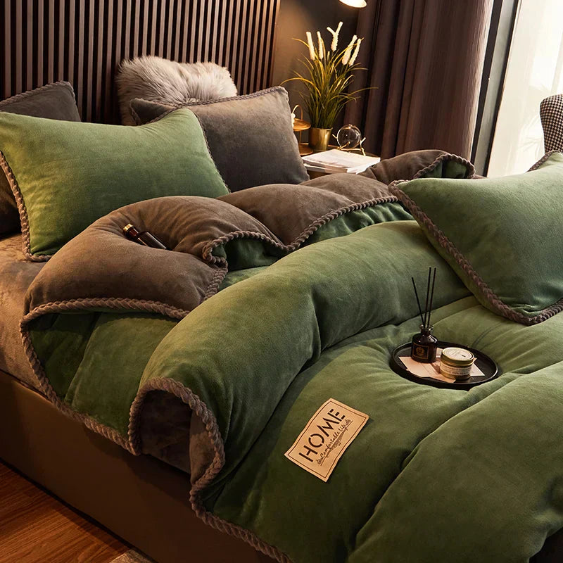 Velvet Fleece Bedding Set - LuxeNest