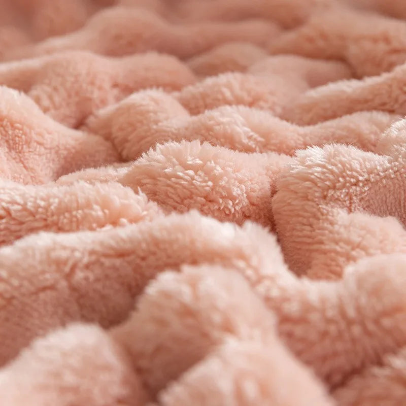 Bubble Fleece Blanket - CozyNest