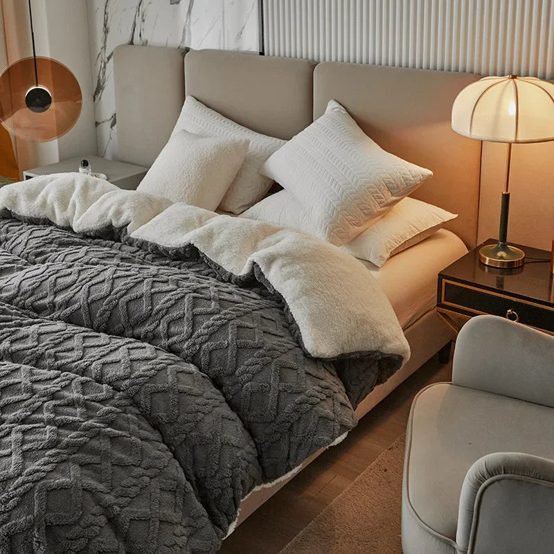 Cashmere-Look Double-Sided Bedding - LuxeNest