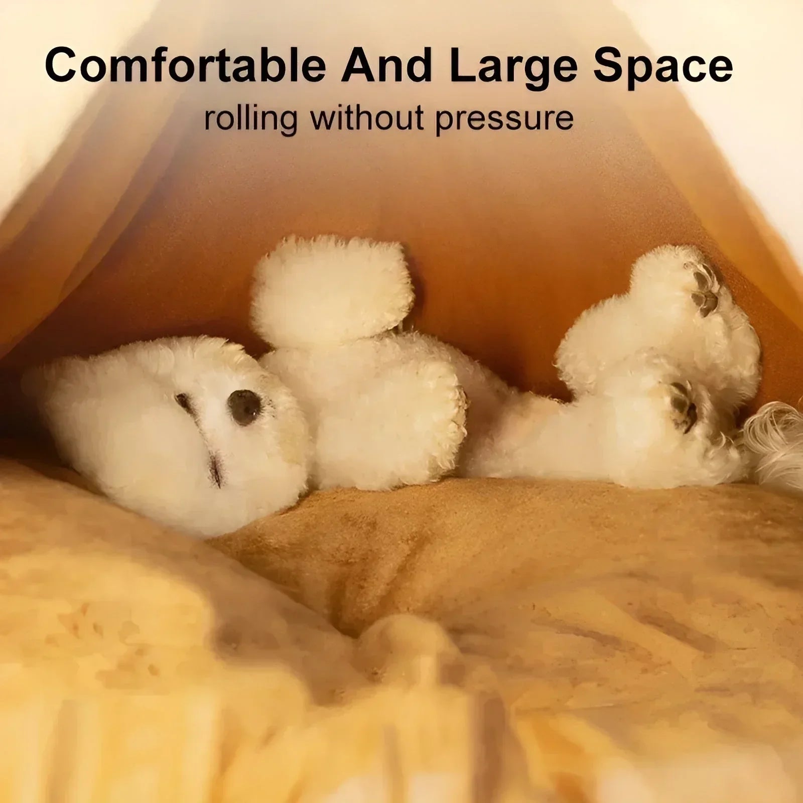 Cuddly Cave Pet Teepee - Cozy Haven for Small Dogs & Cats